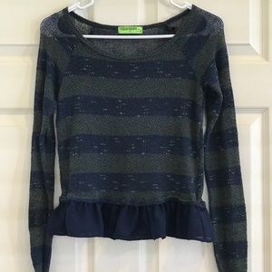 Fresh Brewed Top with Ruffle Hemline